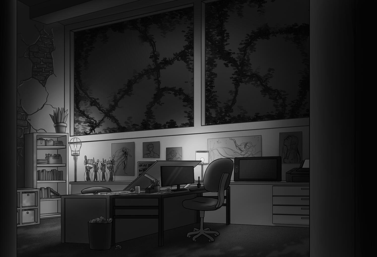 Artist's Studio (Night)