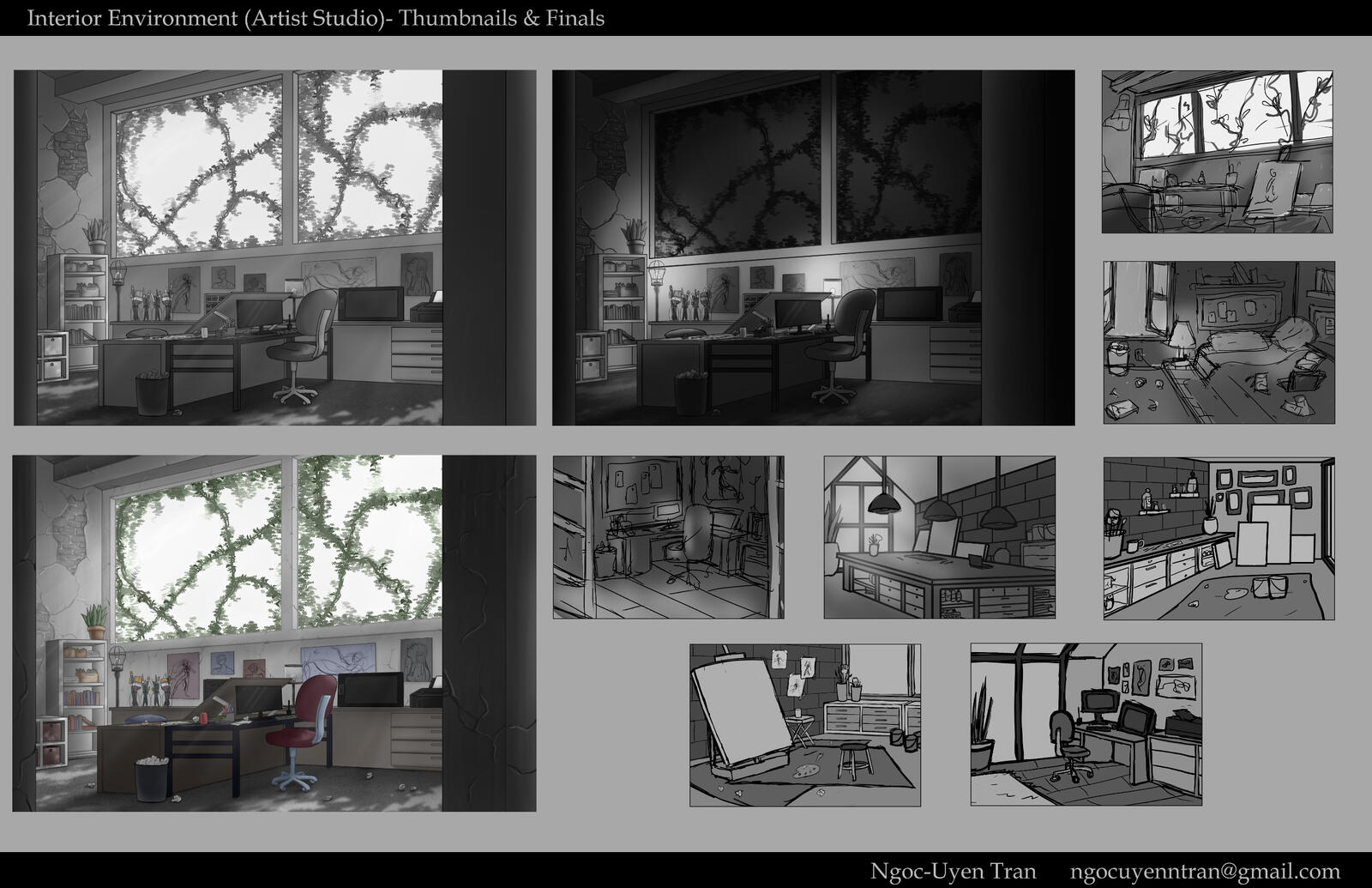 Artist's Studio Finals & Thumbnails